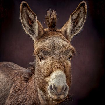 Portret van een ezel Illustratie van Animaflora PicsStock