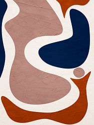 Organische abstracte kunst - aardse tinten