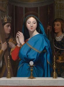 Jean Auguste Dominique Ingres -  De maagd Maria met hostie