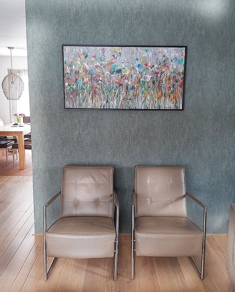 Wild Flower Field  van Atelier Paint-Ing 