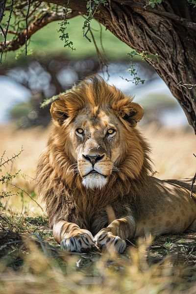 Lion par Poster Art Shop