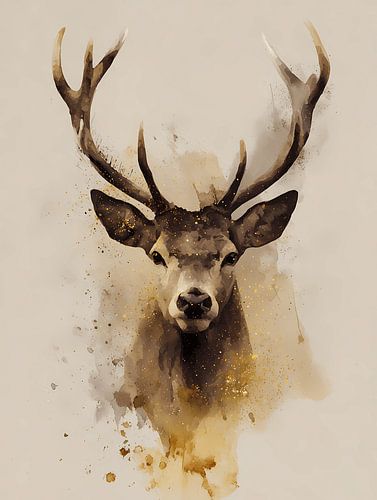 Portrait d'un cerf