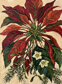 Holiday Poinsettia Floral