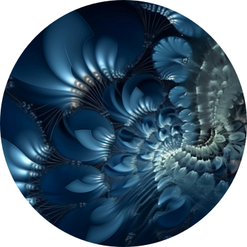 Blauwe fractals van Mysterious Spectrum