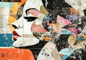 Fragmented Beauty van Blikvanger Schilderijen