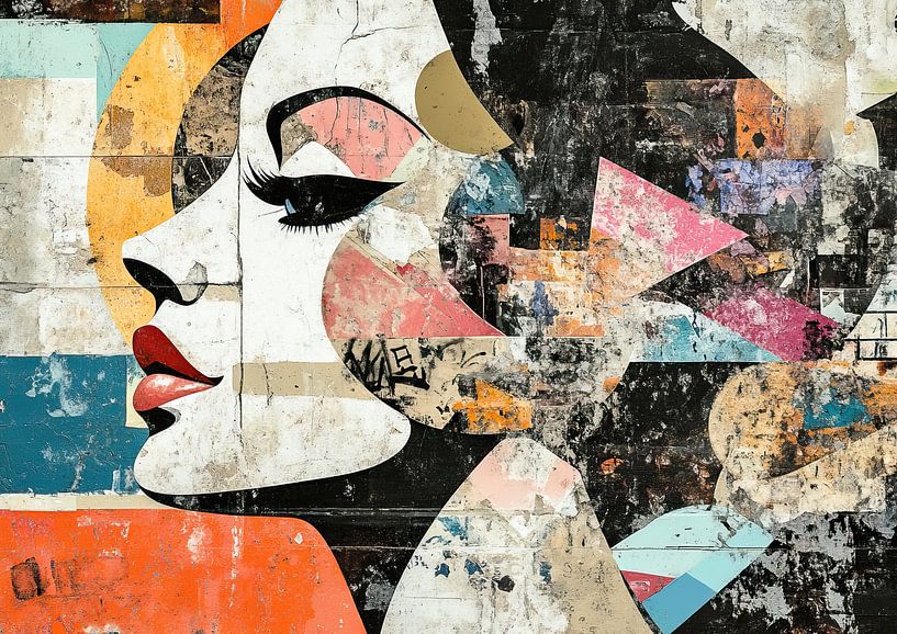 Fragmented Beauty van Blikvanger Schilderijen