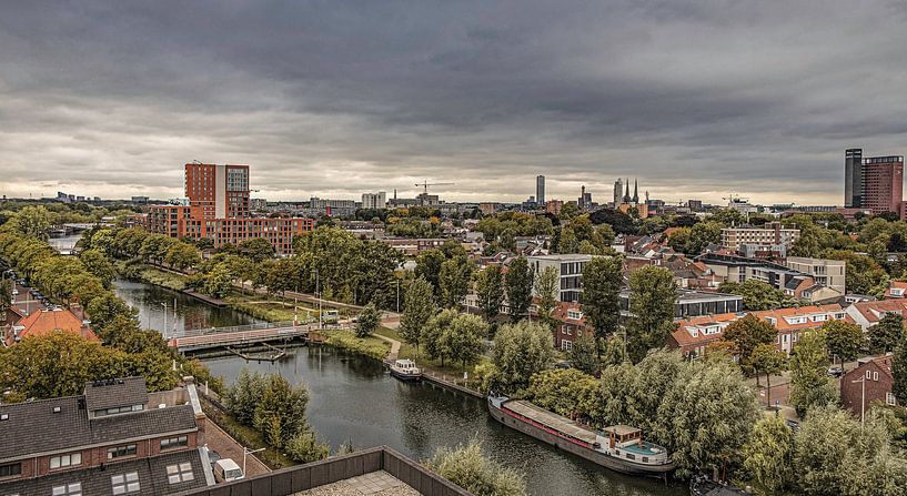 Skyline of Tilburg seen from Piushaven by Freddie de Roeck