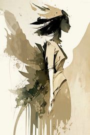 Abstrakte Kunst einer Frau 2