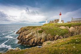 Phare de Saint-Mathieu and Abbaye de Saint-Mathieu, Plougonvelin, Brittany by Christian Müringer