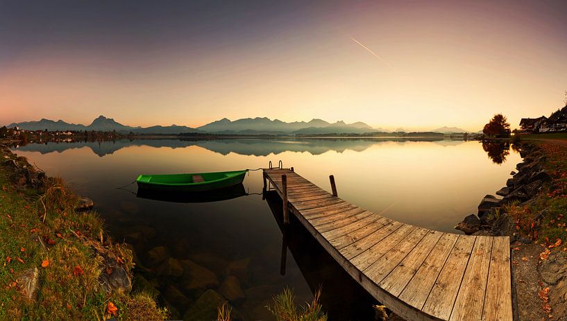 Coucher de soleil sur le lac par Frank Herrmann