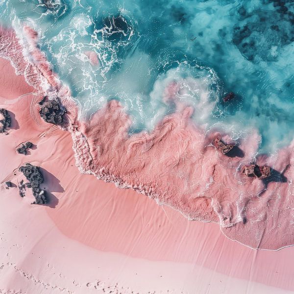 Pastel-coloured dream beach by Poster Art Shop