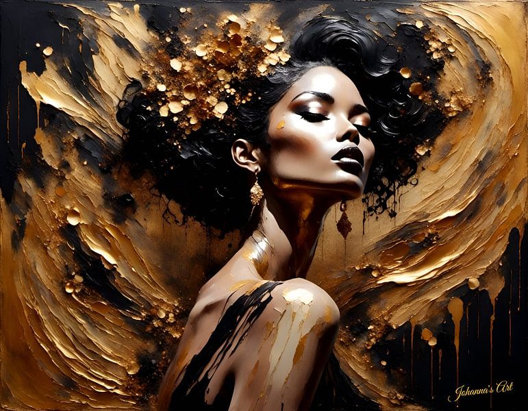 Golden Splendor 25 by Johannas Art Creations