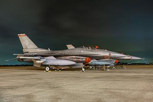 Twee F-16's van de Oklahoma Air National Guard. van Jaap van den Berg