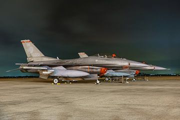 Two F-16s from the Oklahoma Air National Guard. by Jaap van den Berg