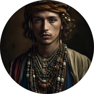 Fine art portret "Berber" van Carla Van Iersel
