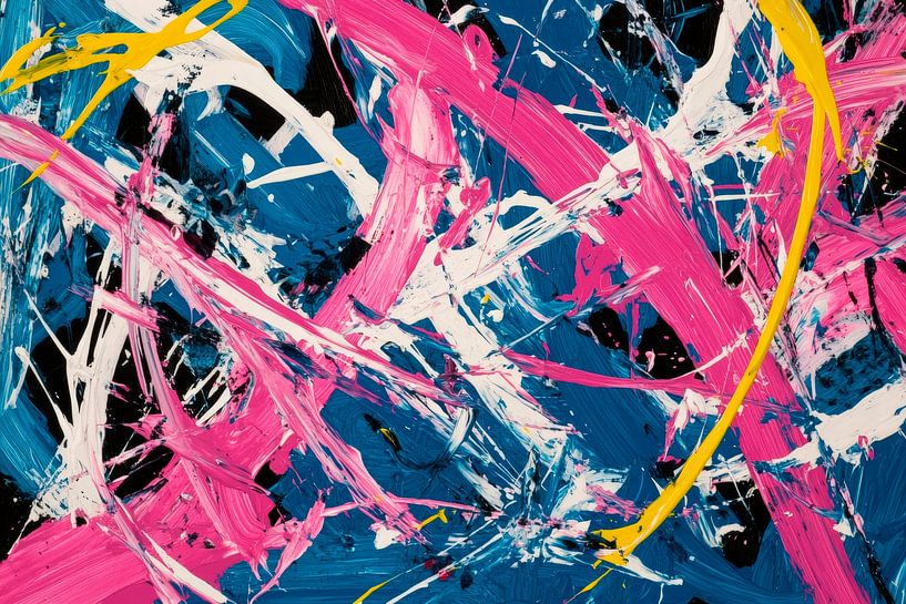 Colourful dynamics on canvas by Poster Art Shop