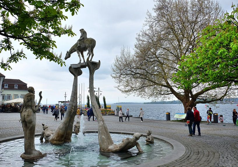 Jungbrunnen in Überlingen van Edgar Schermaul
