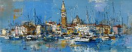 Venice painting with tower and buildings by Abstract Painting