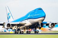 KLM Boeing 747 dans une belle lumière du soir par Dennis Janssen Aperçu