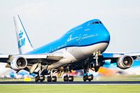 KLM Boeing 747 in beautiful evening light