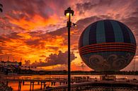 Aerophile Balloon  at Disney Springs during sunset by John Ouds thumbnail