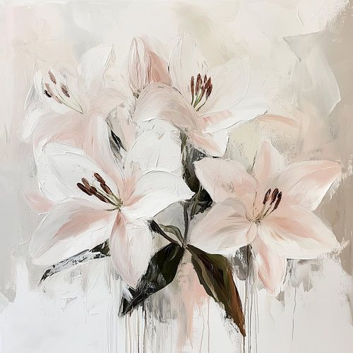 Fleur douce - Lys blancs