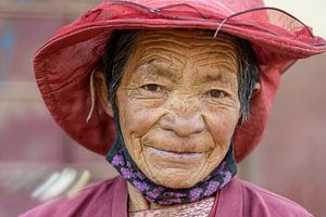 Alte Frau in Shorda, Nancheng verzweifelt.