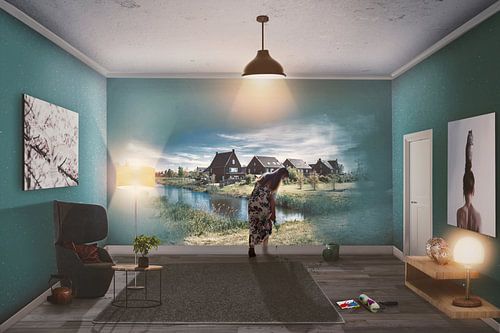 Visuele Metafoor: Het Gras bij de Buren is Groener - Reflectie en Zelfperceptie tijdens Covid-19