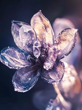 Kristallen ijsbloem van haroulita