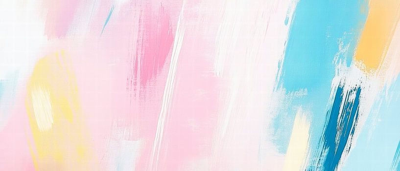 Coloured acrylic painting - Abstract composition by Poster Art Shop