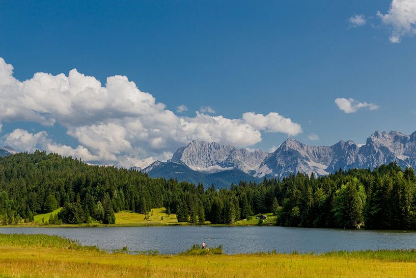 Beautiful lake landscape at the Wagenbruchsee by Oliver Hlavaty