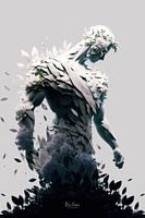 Papercut Statue Male
