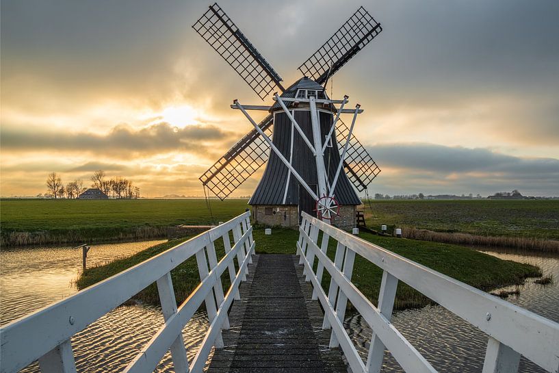 Hatsumermolen kurz vor Sonnenuntergang von Meindert Marinus