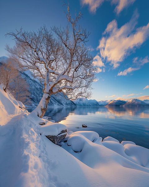 Stille des Wintermorgens von fernlichtsicht