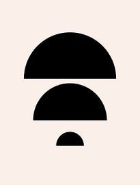 Kreise. Retro 1920er Jahre Vintage geometrische Form Nr. 7 von Dina Dankers