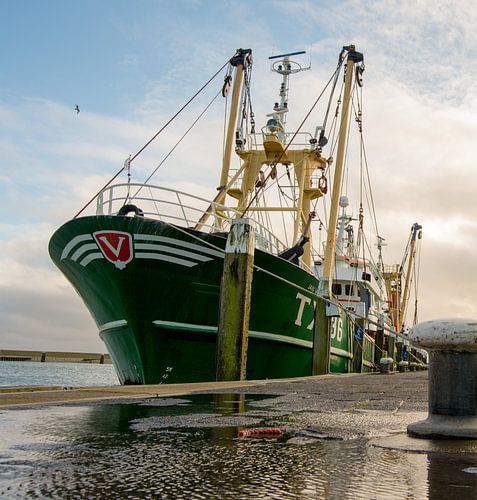 Een kotter in de Vissershaven Oudeschild Texel