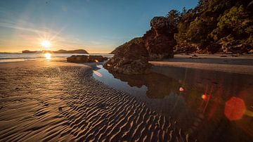 Sunset@Beach Cape Hillborough, Australien von Arno Steeman