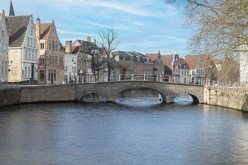 Stone bridge over the River Reien by ALAIN HAUTMAN