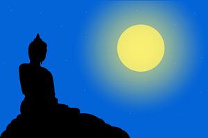 Paysage avec Bouddha