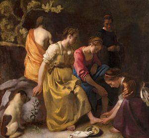 Diana en haar nimfen, Johannes Vermeer