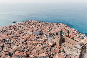Uitzicht op Cefalu in Sicliië