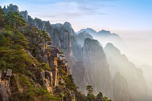 Schöne Natur in China: Berglandschaft des Gelben Berges (Huangshan)