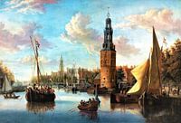 Inschepen van soldaten bij de Montelbaanstoren - Abraham Storck