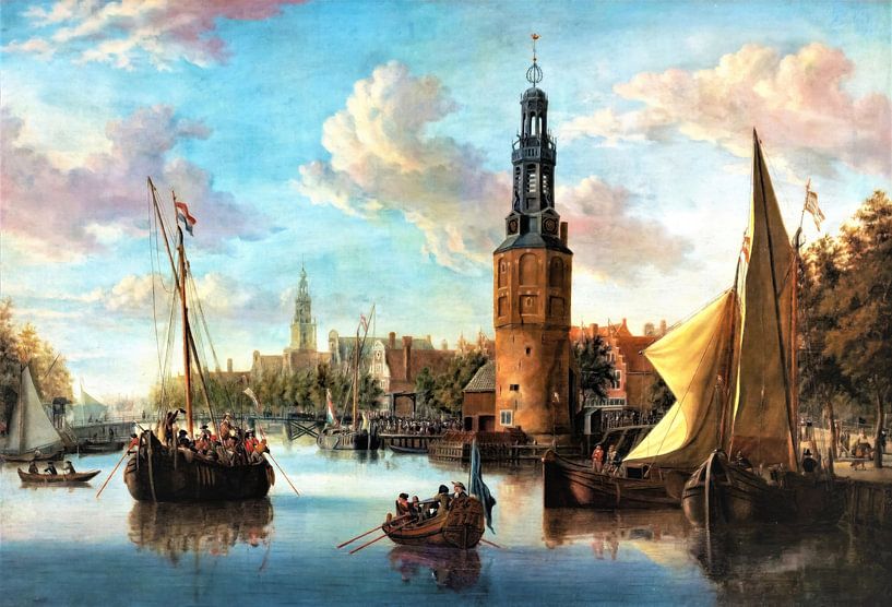 Einschiffung von Soldaten bei den Montelbaanstoren - Abraham Storck von Accessible Art