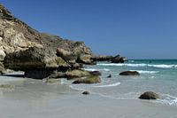 Strand bij Mughsayl (Oman)