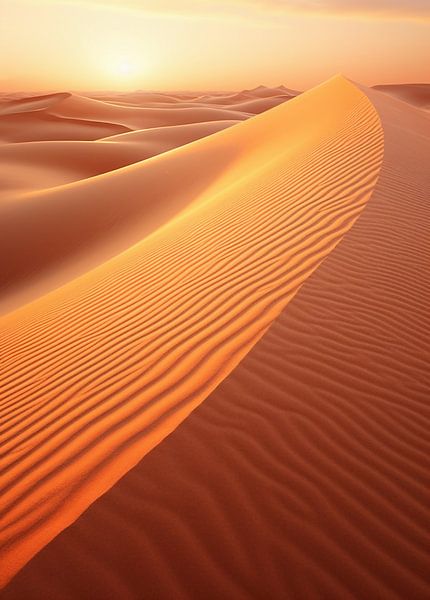 Uitzicht over de woestijn van fernlichtsicht