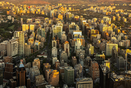 Gran Torre Santiago, Santiago de Chile von Oben