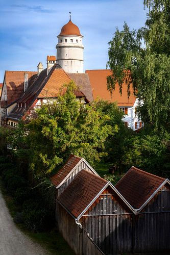 De Löpsinger Tor in de historische oude stad Nördlingen