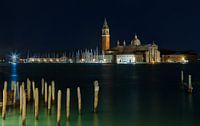 San Giorgio Maggiore bij nacht van Sabine Wagner thumbnail