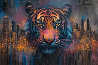 Tiger Cityscape by PixelMint. thumbnail